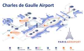 Charles de Gaulle Airport General Map