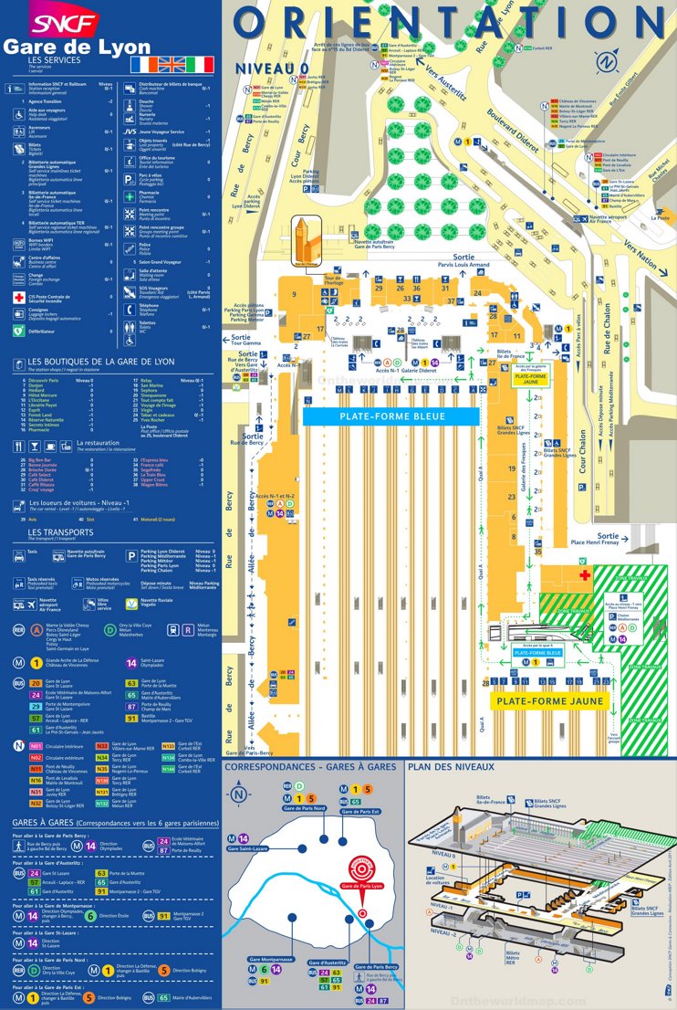 Gare De Lyon Map Paris