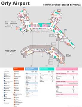 Orly Airport Terminal Ouest Map