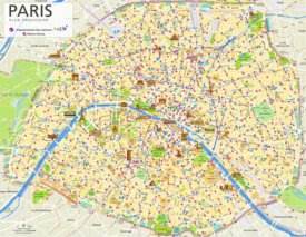 Paris bike stations map