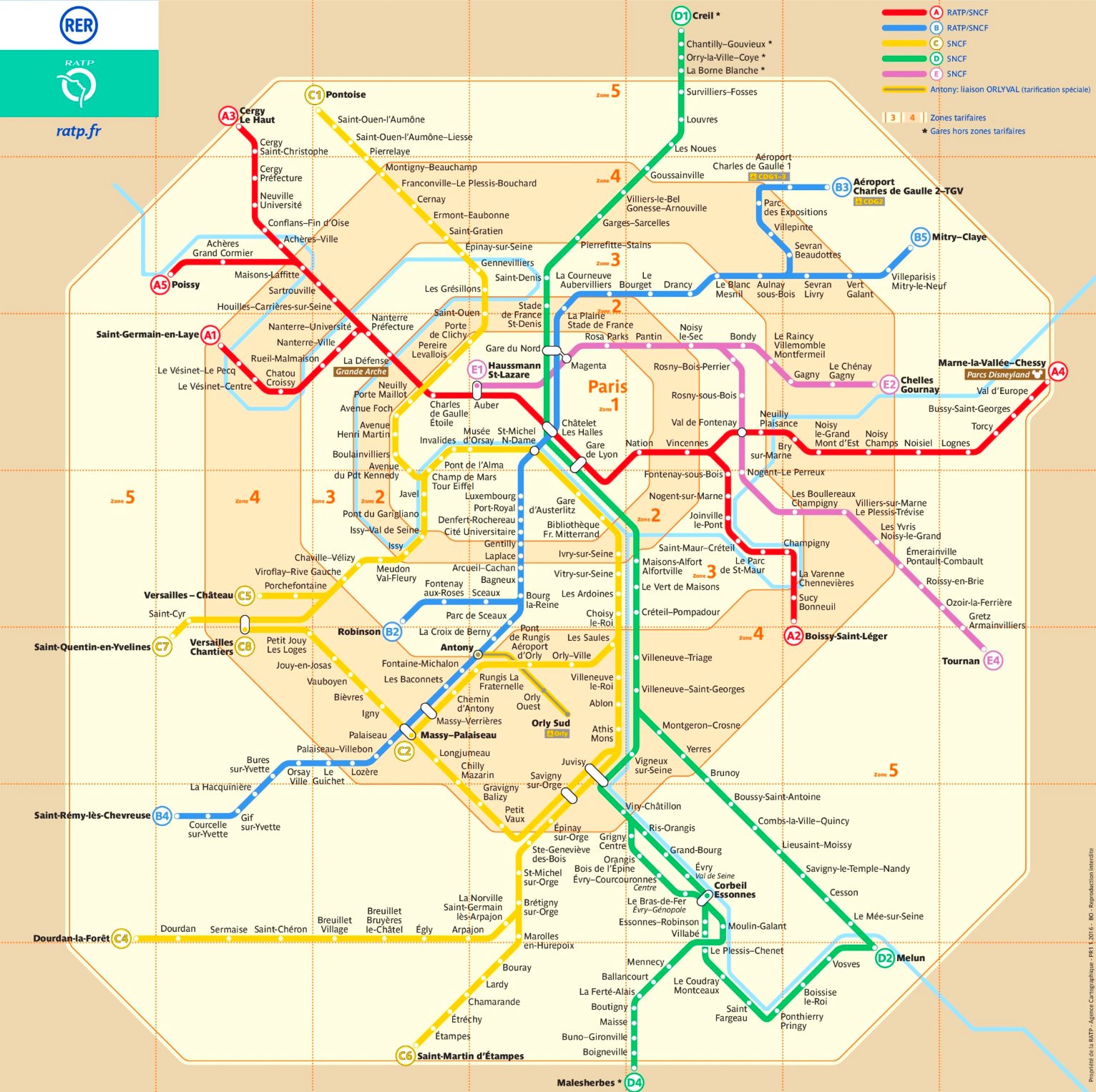 Paris Rer Map