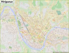 Detailed Map of Périgueux