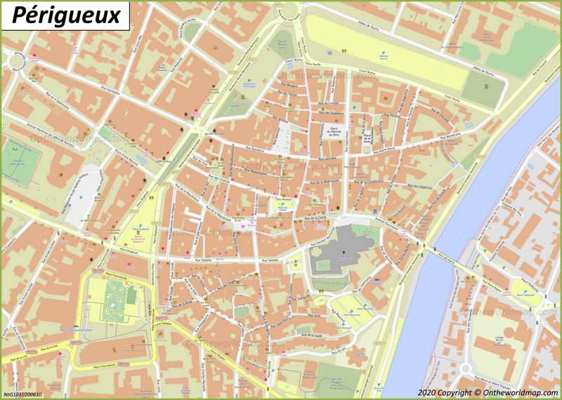 Map of Périgueux