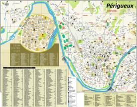 Périgueux Tourist Map
