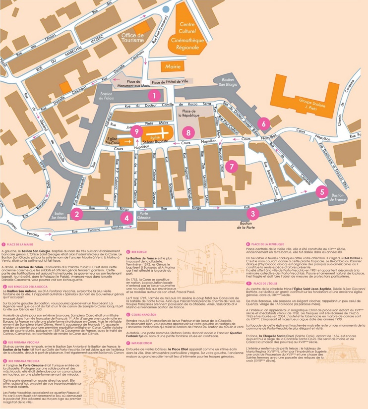 Porto-Vecchio citadel map