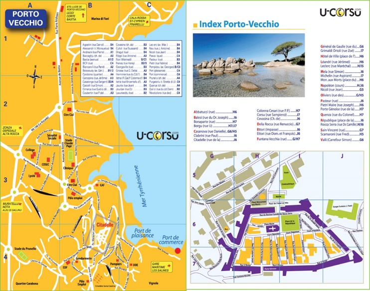 Porto-Vecchio tourist map