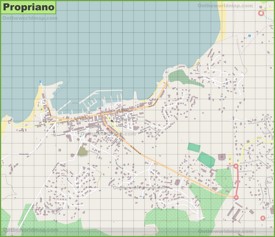 Detailed map of Propriano