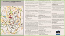 Rodez city center map