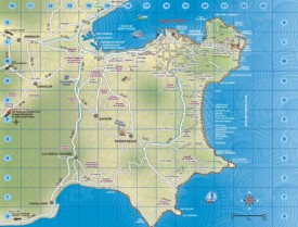 Saint-Tropez area map