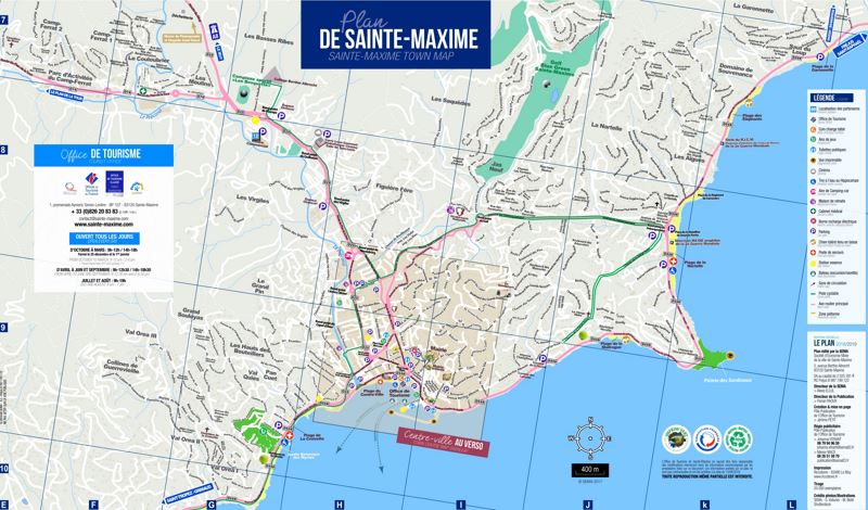 Sainte-Maxime Sightseeing Map