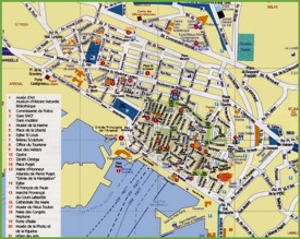 Toulon sightseeing map