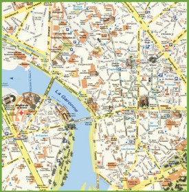 Toulouse city center map