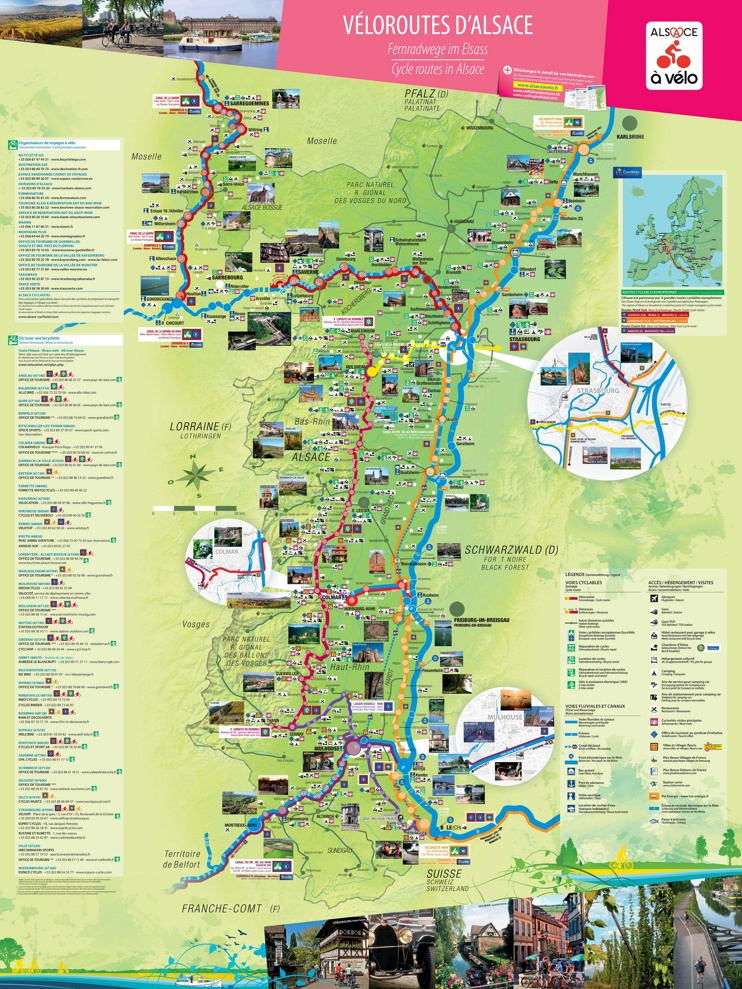 Alsace bike map
