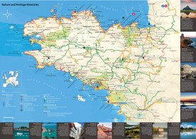 Brittany sightseeing map