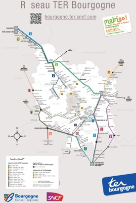 Burgundy rail map