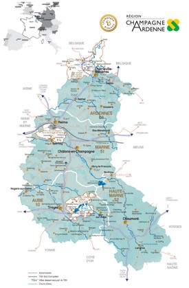 Champagne-Ardenne road map
