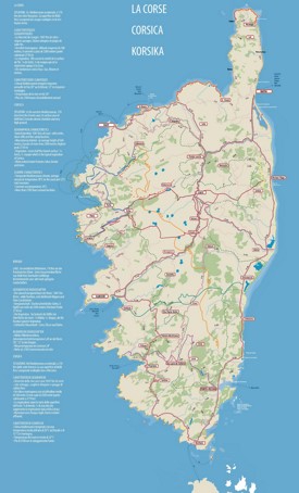 Corsica road map