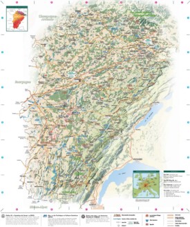 Franche-Comté tourist map
