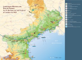Languedoc-Roussillon tourist map