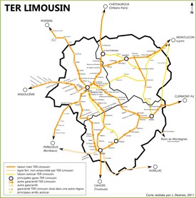 Limousin Maps | France | Maps of Limousin