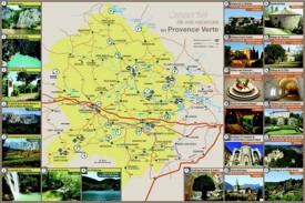 Provence Verte tourist map