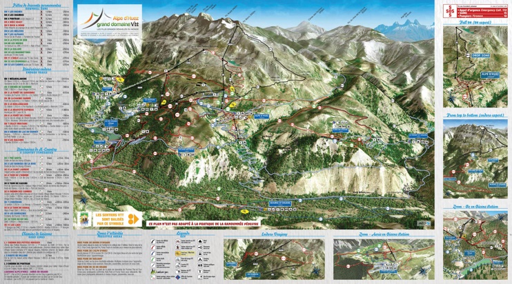 Alpe d'Huez bike map