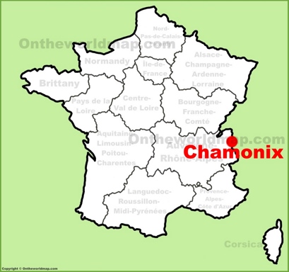 Chamonix Location Map
