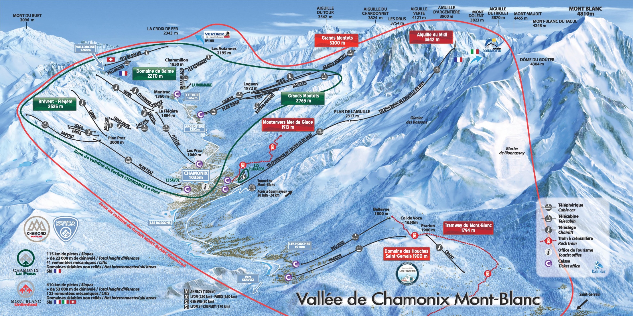 Chamonix Town Map