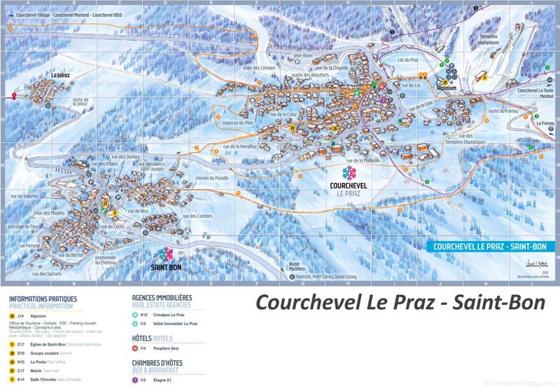 Courchevel Le Praz - Saint-Bon Map