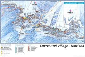Courchevel Village - Moriond Map