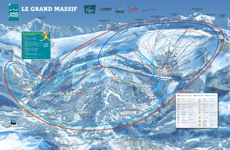 Grand Massif ski map