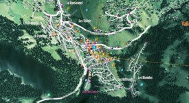 La Clusaz centre village map