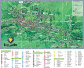 Les Gets hotel map