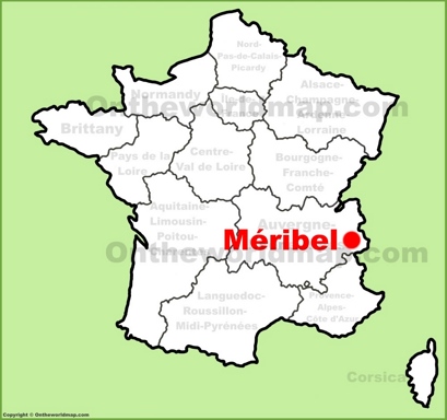 Meribel Location Map