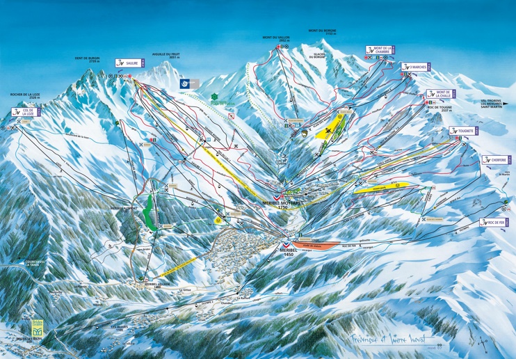Meribel ski resort map