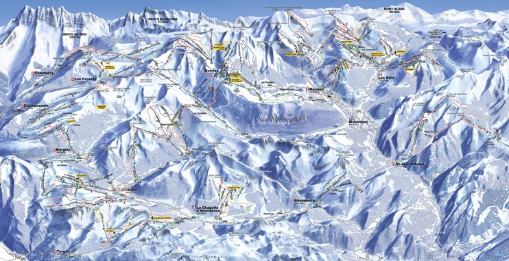 Portes du Soleil ski map