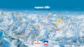 Val d'Isère and Tignes ski map