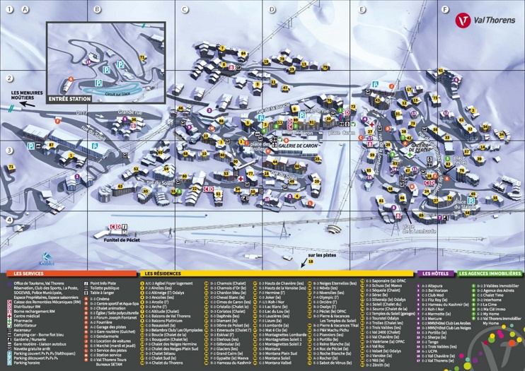 Val Thorens hotel map