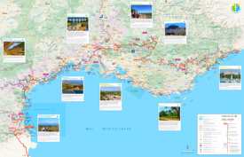 Tourist Map of the Mediterranean Coast of France