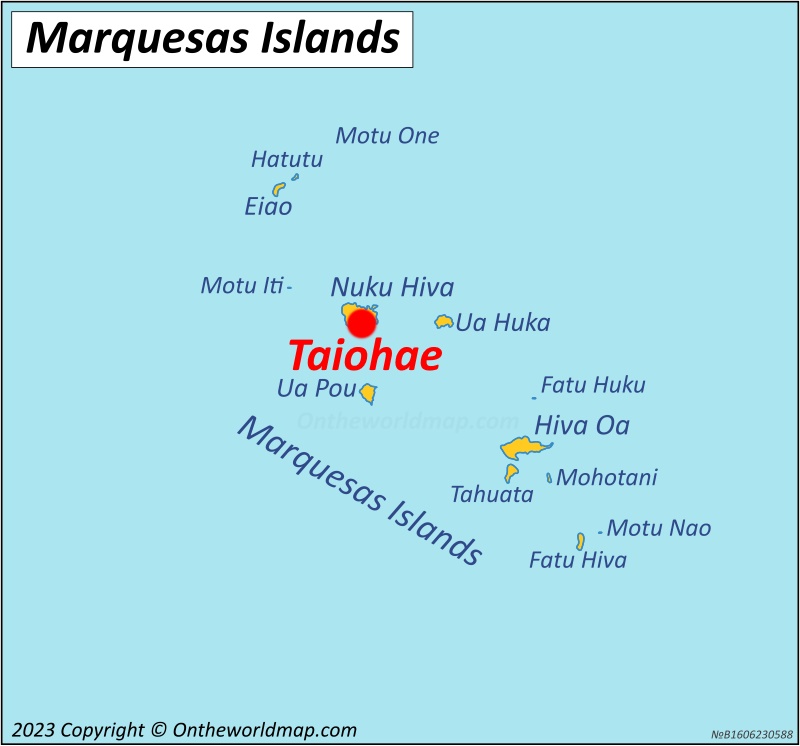 Taiohae Location On The Marquesas Islands