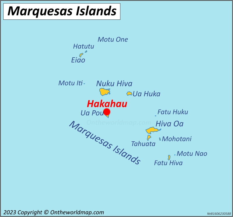 Hakahau Location On The Marquesas Islands