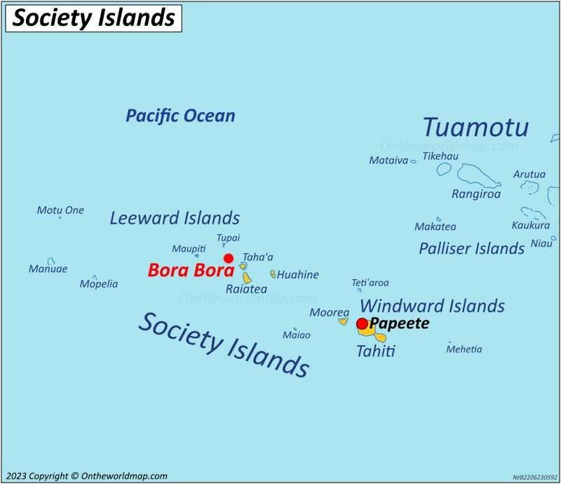 Bora Bora Map | French Polynesia | Detailed Maps of Bora Bora Island