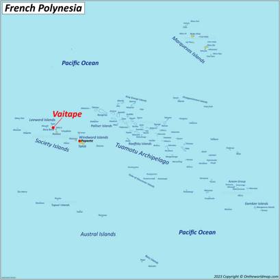 Vaitape Location Map