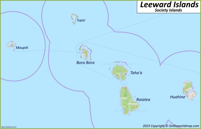 Detailed Map Of Leeward Islands Max 