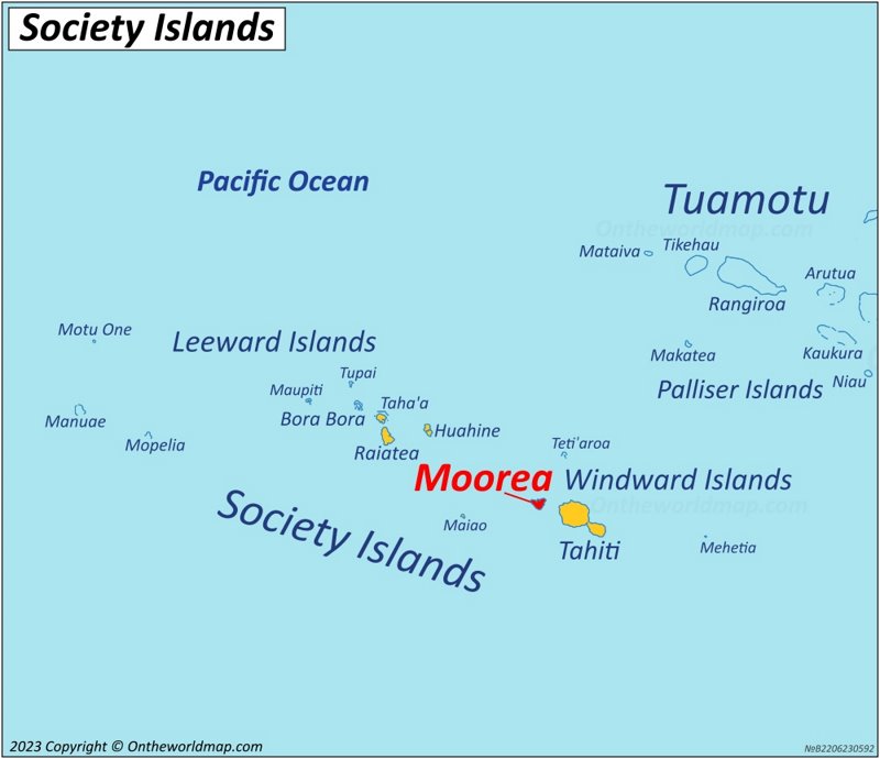 Moorea Map French Polynesia Detailed Maps Of Moorea Island