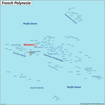 Makatea Location Map
