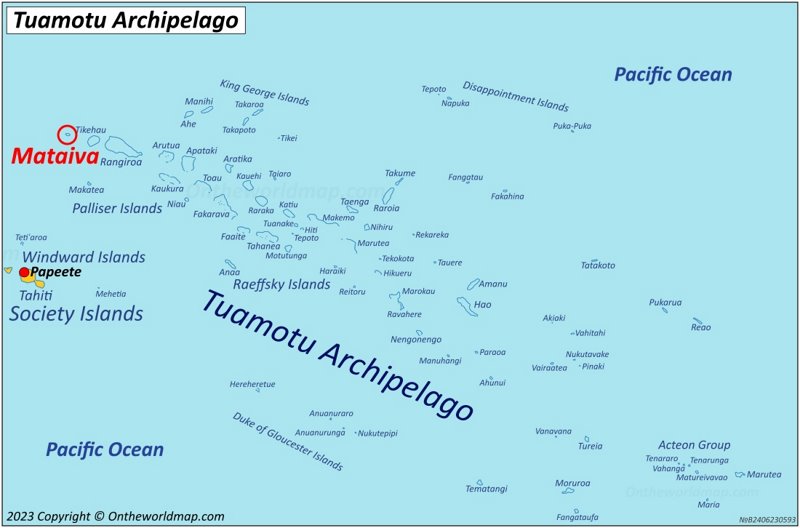 Mataiva Map | French Polynesia | Detailed Maps of Mataiva Island ...