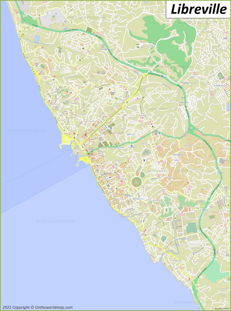 Map of Libreville