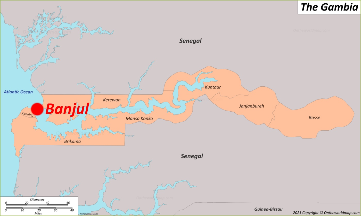 Banjul Location Map