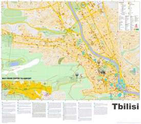 Tbilisi tourist map